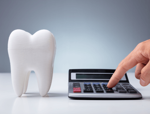 Model tooth and calculator