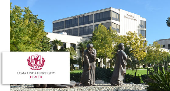 Outside view of Loma Linda University School of Dentistry