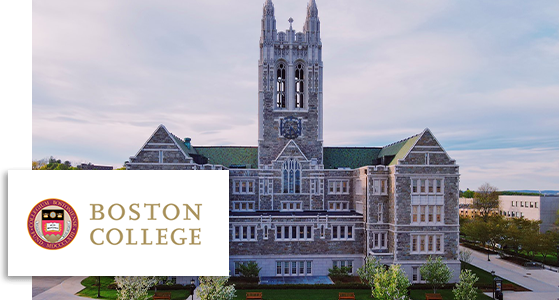 Outside view of Boston College