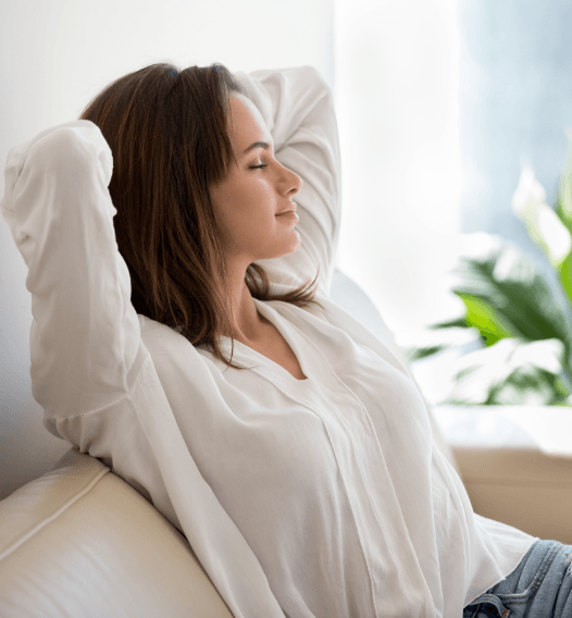 Patient relaxing after oral conscious dental sedation treatment
