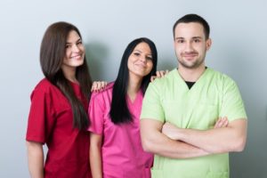 group of dental assistants